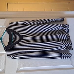 Tommy Hilfiger size M blue striped V neck sweater